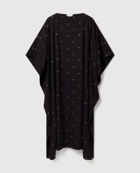Vestido caftan Stella McCartney com cristais sem chumbo, preto | Vestidos femininos