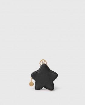  Chaveiro Porta-Moedas Estrela Logo Stella McCartney Preto | Chaveiros e Pingentes Femininos