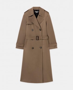  Casaco trench coat oversized com cinto Stella McCartney na cor lama | Casacos e jaquetas femininas