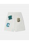  Stella McCartney Brand Initials hímzett rövidnadrág krémszínű | Gyerek nadrágok és rövidnadrágok