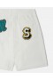 Stella McCartney Brand Initials hímzett rövidnadrág krémszínű | Gyerek nadrágok és rövidnadrágok
