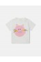  Stella McCartney Cat Graphic T-shirt krémszínű | Gyerek Baba Lány Póló