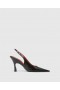  Stella McCartney Elsa hegyes orrú slingbacks fekete női magassarkú cipő |