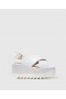  Stella McCartney Elyse platform szandál fehér | Női szandálok