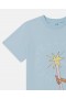  Stella McCartney Fairy Graphic Crewneck póló, kék | Gyerek pólók és felsők