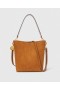  Stella McCartney Frayme Whipstitch Crossbody táska Brandy | Női felső fogantyús táskák