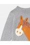  Stella McCartney Horse Graphic rojtos pulóver, szürke | Gyerek, baba, fiú