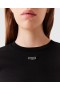 Stella McCartney Logo Charm T-shirt Fekete | Női Pulóverek és Pólók