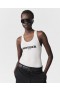  Stella McCartney Mother Fucker Tank Top Fehér | Női Pulóverek és Pólók