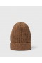  Stella McCartney Pinstripe Logo Beanie Tobacco | Női Kalapok és Sálak