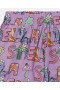  Stella McCartney Stella Woodland feliratos rugalmas rövidnadrág lila | Gyerek nadrágok és rövidnadrágok