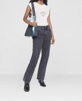  Stella McCartney 2001. Fehér Tank Top | Női Pulóverek és Pólók