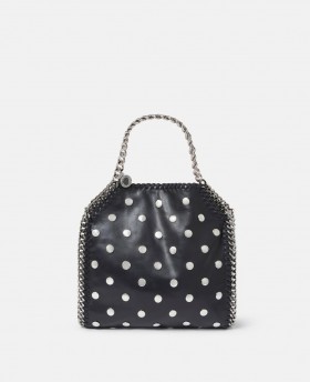  Stella McCartney Falabella mini táska, fekete, ikonikus Falabella női táska