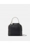  Mála Tote Beag Greamaithe Falabella Stella McCartney Dubh Pitch Black | Mná Stella Icons