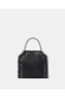  Mála Tote Beag Greamaithe Falabella Stella McCartney Dubh Pitch Black | Mná Stella Icons