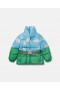 Cóta Puffer le Prionta Feirme Stella McCartney le Cochall Il-dhathach | Éadaí Seachtracha do Pháistí