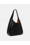  Mála Tote Slouchy Hobo le Lógó Stella McCartney i nDubh Pitch Black | Málaí Gualainn do Mhná