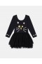 Gúna Tuille Stella McCartney Spooky Cat Dubh | Gúnaí & Jumpsuits do Pháistí