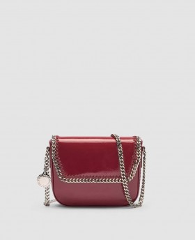  Mála Tras-chomhlachta Stella McCartney Falabella Paitinne le Flap Burgúine | Mná Stella Icons