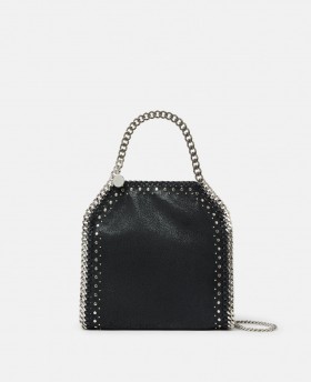  Mála Tote Mini Greamaithe Stella McCartney Falabella Dubh Pic | Mná An Falabella Íocónach