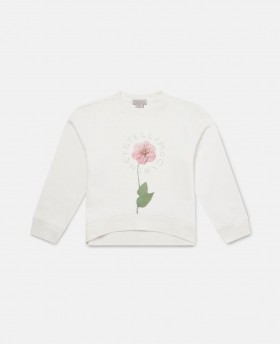  Geansaí Stella McCartney Flower Graphic Uachtar | Léinte T agus Barr do Pháistí