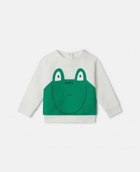  Léine Fhadmhuinchille Stella McCartney Frog Graphic Uachtar | Geansaí agus Léinte T do Pháistí