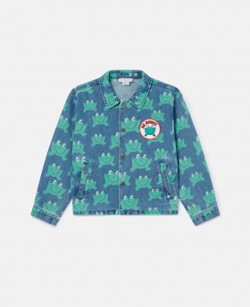 Seaicéad Déinim Prionta Frog Stella McCartney Gorm | Éadaí Seachtracha do Pháistí