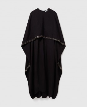 Gúna Cape Criostail Saor ó Luaidhe Stella McCartney Dubh | Gúnaí do Mhná