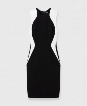  Gúna Mini Miracle Stella McCartney Dubh agus Bán | Gúnaí do Mhná