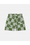  Pantaloncini a quadri con scritta Stella Mccartney Brand, verdi | Pantaloni e pantaloncini per bambini