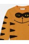  Stella Mccartney Maglione lavorato a maglia con grafica a forma di gatto arancione | Maglioni e cardigan per bambini