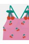  Costume da bagno Stella Mccartney con stampa ciliegie rosa | Costumi da bagno per bambini