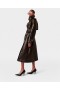  Trench Stella Mccartney con stampa coccodrillo, marrone moka | Cappotti e giacche da donna