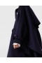  Trench a trapezio con collo alto Stella Mccartney Blu navy | Cappotti e giacche da donna