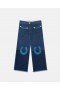  Jeans in denim con applicazioni di cavalli Stella Mccartney blu | Pantaloni e pantaloncini per bambini
