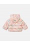  Piumino con stampa di cavalli Stella Mccartney rosa pesca | Capispalla per bambini