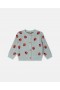  Stella Mccartney Cardigan lavorato a maglia con scollo rotondo e coccinella verde | Bambini e bambine