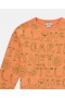  Felpa con stampa lettering Stella Mccartney arancione | T-shirt e felpa per bambini