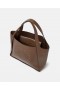  Borsa tote grande con logo Stella Mccartney, marrone cioccolato | Borse a tracolla da donna