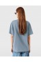 T-shirt oversize in cotone con logo Stella Mccartney, blu minerale | Felpe e t-shirt da donna