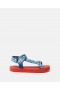 Sandali Stella Mccartney Moniker Print rossi/blu | Scarpe e accessori per bambini