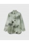  Stella Mccartney Camicia oversize con stampa di cavalli verde mare | Camicie e top da donna