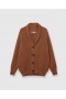  Stella Mccartney Cardigan oversize a coste con scollo a V e tabacco | Maglieria da donna