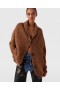  Stella Mccartney Cardigan oversize a coste con scollo a V e tabacco | Maglieria da donna