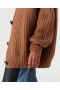  Stella Mccartney Cardigan oversize a coste con scollo a V e tabacco | Maglieria da donna