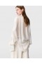  Stella Mccartney Camicia oversize a righe trasparenti con pannelli, bianca | Camicie e top da donna