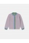  Stella Mccartney Cardigan con bordo smerlato viola | Maglioni e cardigan per bambini