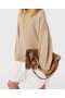 Stella Mccartney Shirting Details Maglione a maniche lunghe Beige sabbia | Maglieria da donna