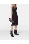  Stella Mccartney Abito midi in raso di pizzo senza maniche nero | Abiti da donna