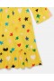 Stella Mccartney Abito a maniche lunghe con stampa a stelle giallo | Abiti e tute per bambini